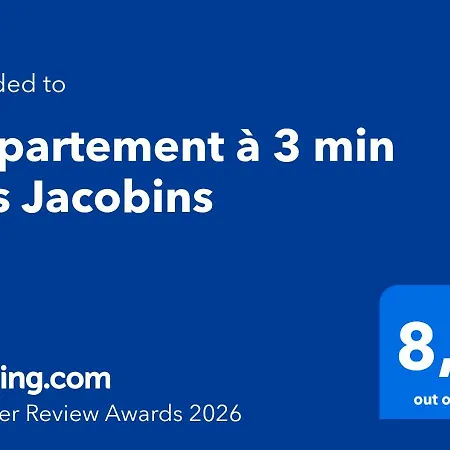 Daire A 3 Min Des Jacobins *